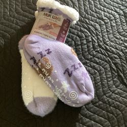 2pk Muk Luks Cabin Socks Size 8-10 L/XL