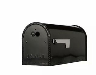 Gibraltar EM160B00 Edwards Post-Mount Mailbox, Black, Large - Quantity 1