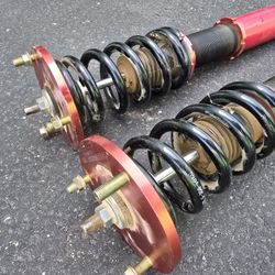 2001-2005 Honda Civic em2 es1 Aftermarket Maxdeedingrods Rear Coilovers Lowering Springs and Spoiler