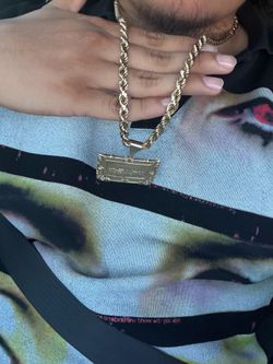 10kt rope chain only no pendant