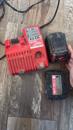 Milwaukee charger and big battery