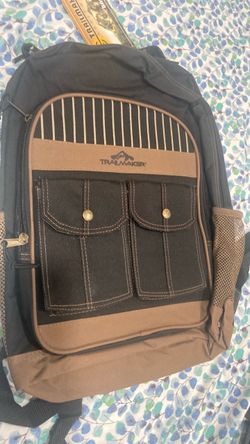 Trailmaker Black and Brown Backpack