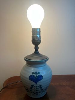 Vintage stoneware Lamp by Great Bay Pottery Hampton,NH