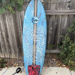6’0 Custom Groveler Surfboard- KJA Designs “Manta”