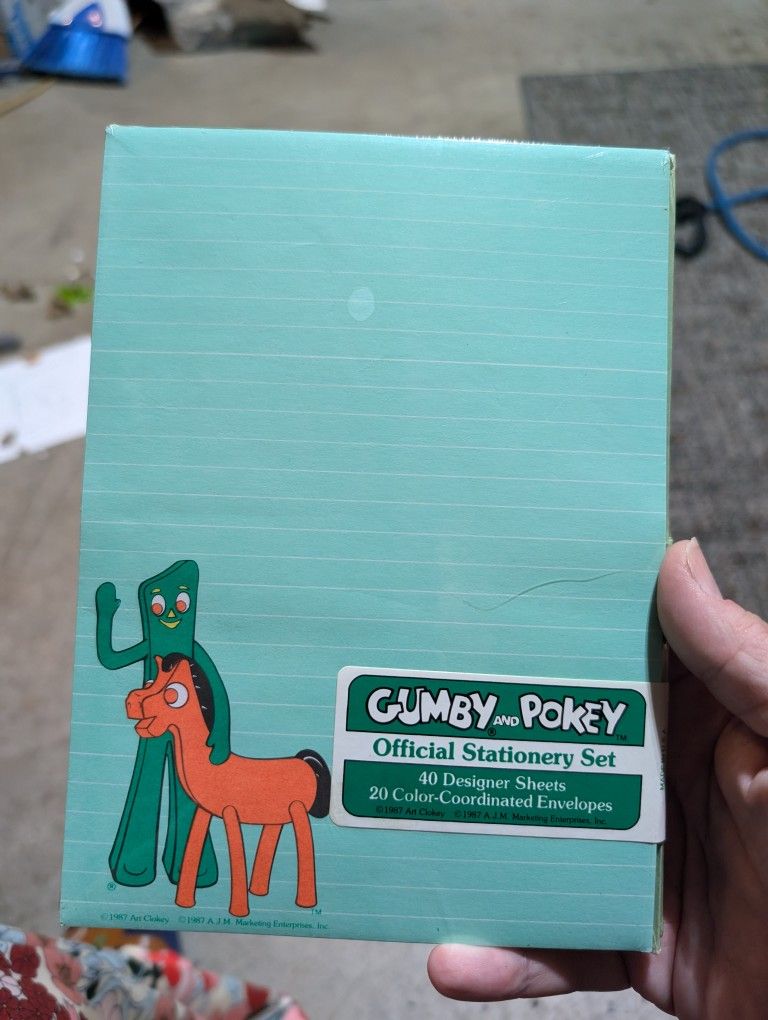 Gumby And Pokey Official Stationary Set 