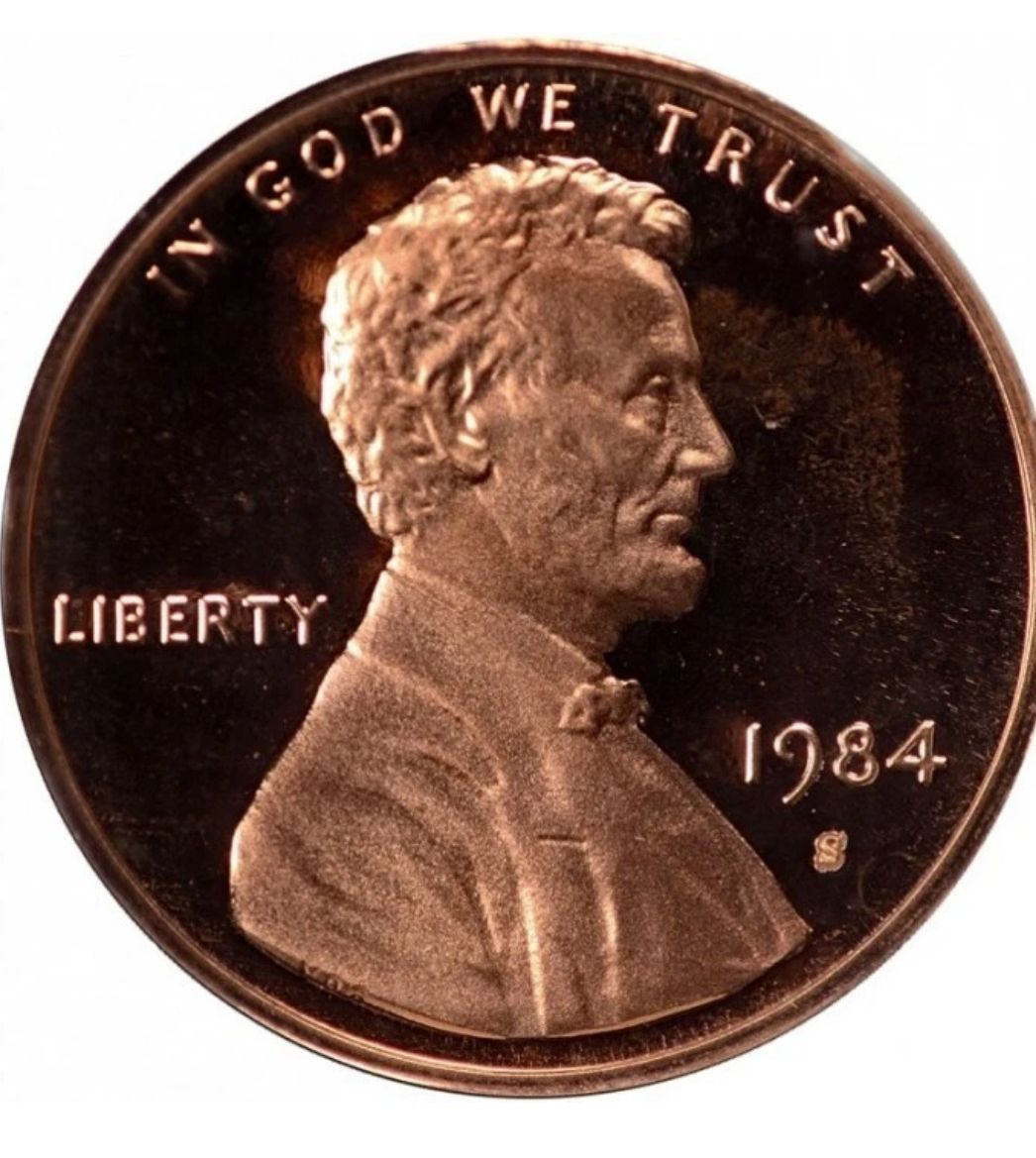 1984 S PROOF Gem Cameo Lincoln Memorial 1¢ Cent Penny - Red