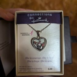 Hallmark x Susan G Komen Foundation necklace 
