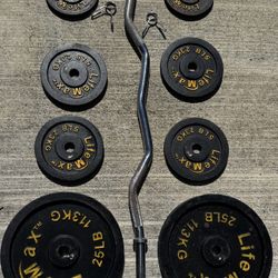 Curl Bar With Weight 