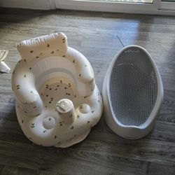 Angelcare Baby Bath Support  and Inflatable Baby Chair