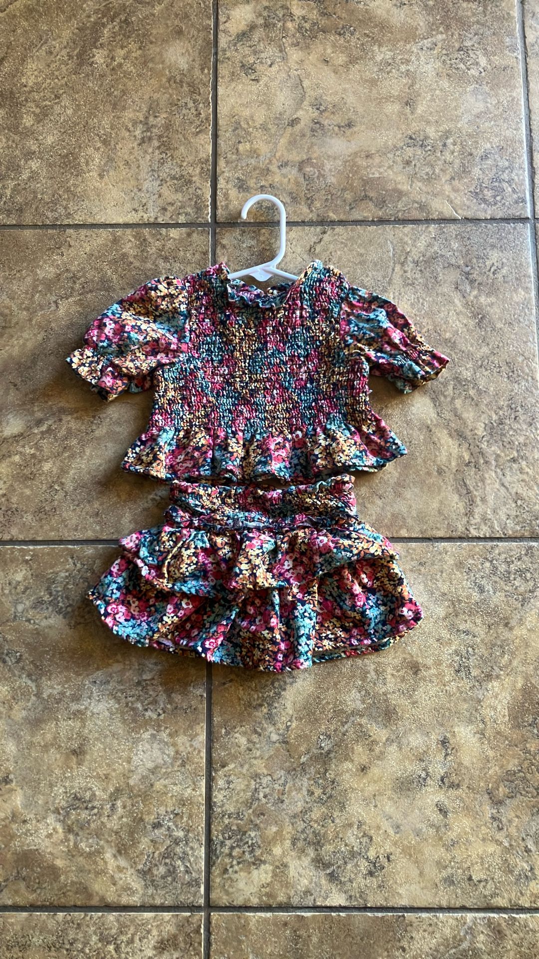 Baby Girl Floral Ruffle Set