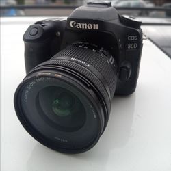 Canon EOS 80D (W) with Pro Master lens