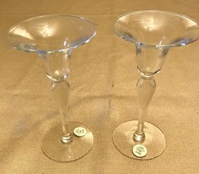 Crystal candle holders