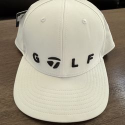 New w/ Tags TAYLORMADE GOLF White Golf Hat Cap