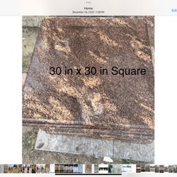 Granite Restaurant Table Top 30” X 30” 