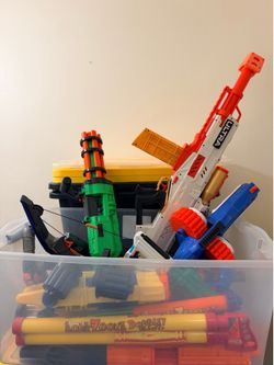 Huge Nerf / Foam Blaster Toy Lot – Multiple Guns & Accessories