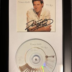 Vince Gill Autographed CD Framed 