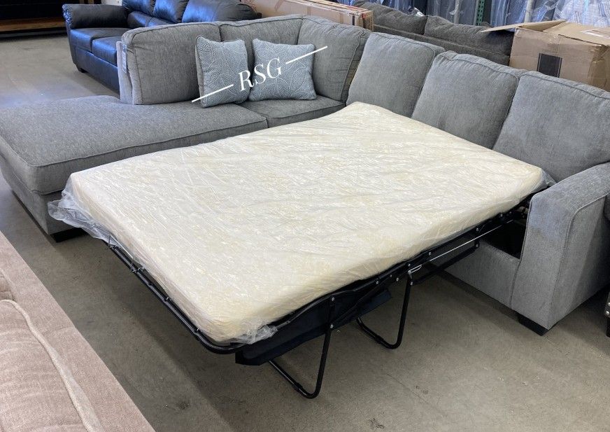 Color Options Sleeper Sectional Couch With Chaise Set ⭐$39 Down Payment with Financing ⭐ 90 Days same as cash