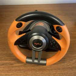 PXN V3II USB Gaming Racing Wheel – Orange/Black – PC, PS3, Xbox 360 Compatible