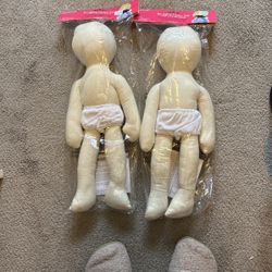 Fibre Craft  Bendable Muslin Dolls