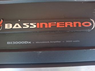 AMPLIFICADOR AMPLIFIER BASS INFERNO 3000.1 MONO BLOCK GOOD CONDICIÓN ABLO ESPAÑOL