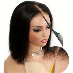 Bob Wig Human Hair.  ColorBob Black
MaterialFiber
Hair TypeStraight
StyleModern
Special FeatureGlueless