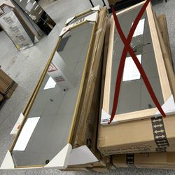 15" x 51" long gold mirror