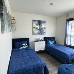 Full Bedroom Decor - Twin Size Bed Set 