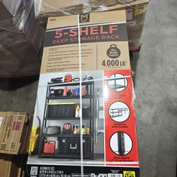 5 Shelf Deep Storage Rack