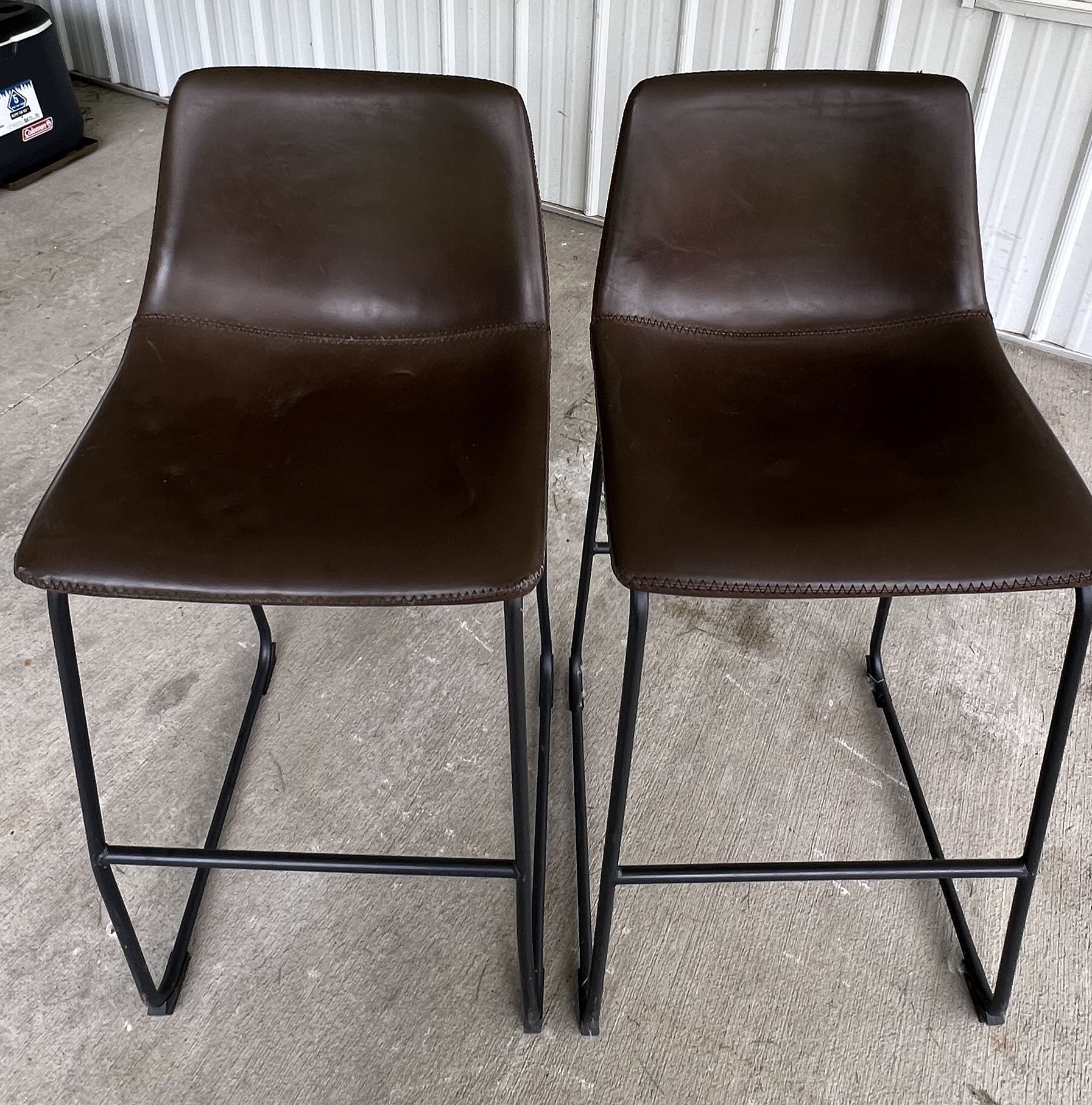 Leather High Top barstools
