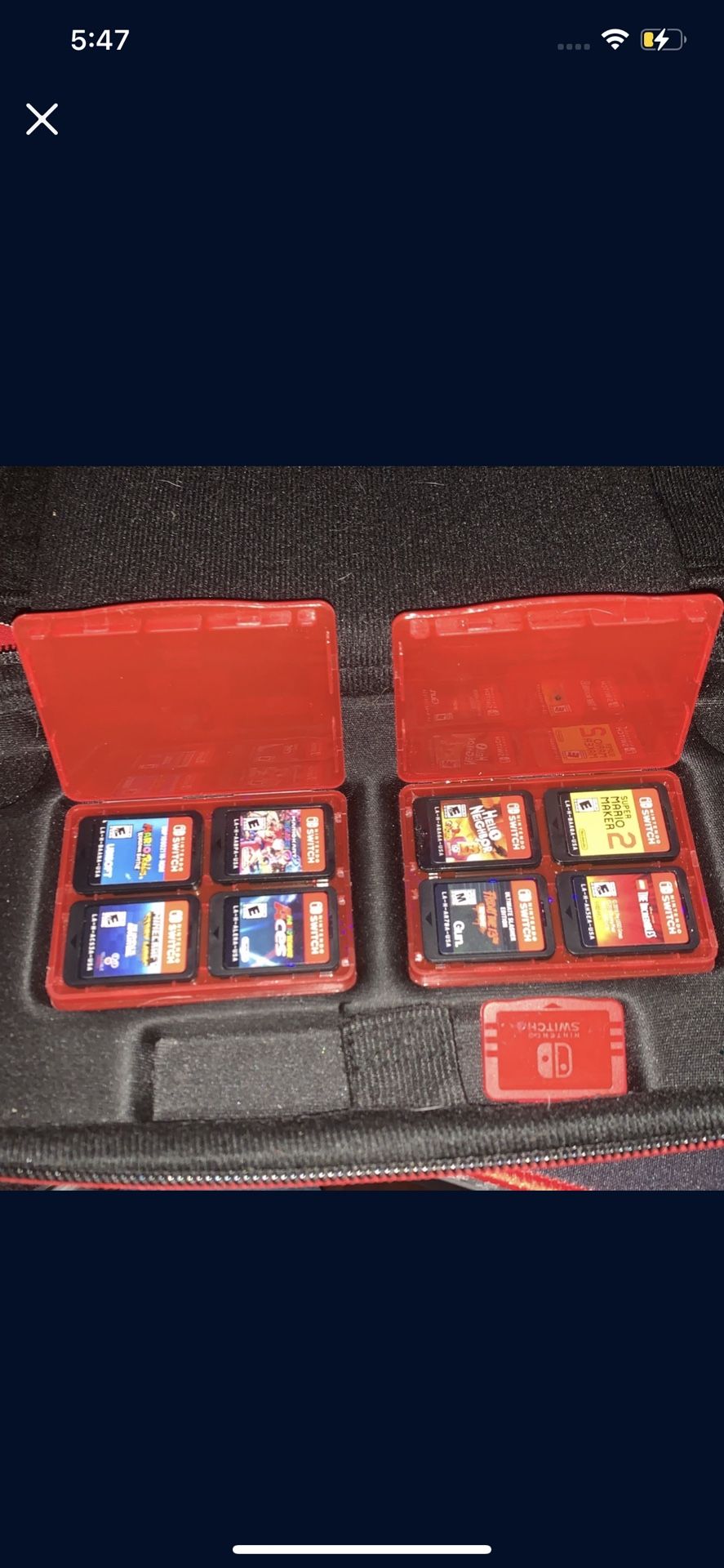 Nintendo switch bundle Hole in the back Of The Case