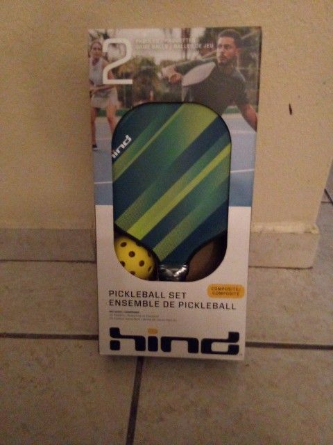 Pickle Ball Set with Two Paddles Two Balls  For. 20$