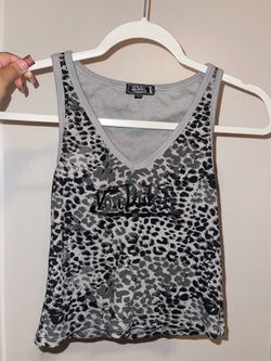 Von Dutch Leopard Print Tank Top