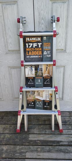 Franklin 17' extendable Multi-purpose Ladder/24 Ladders in one