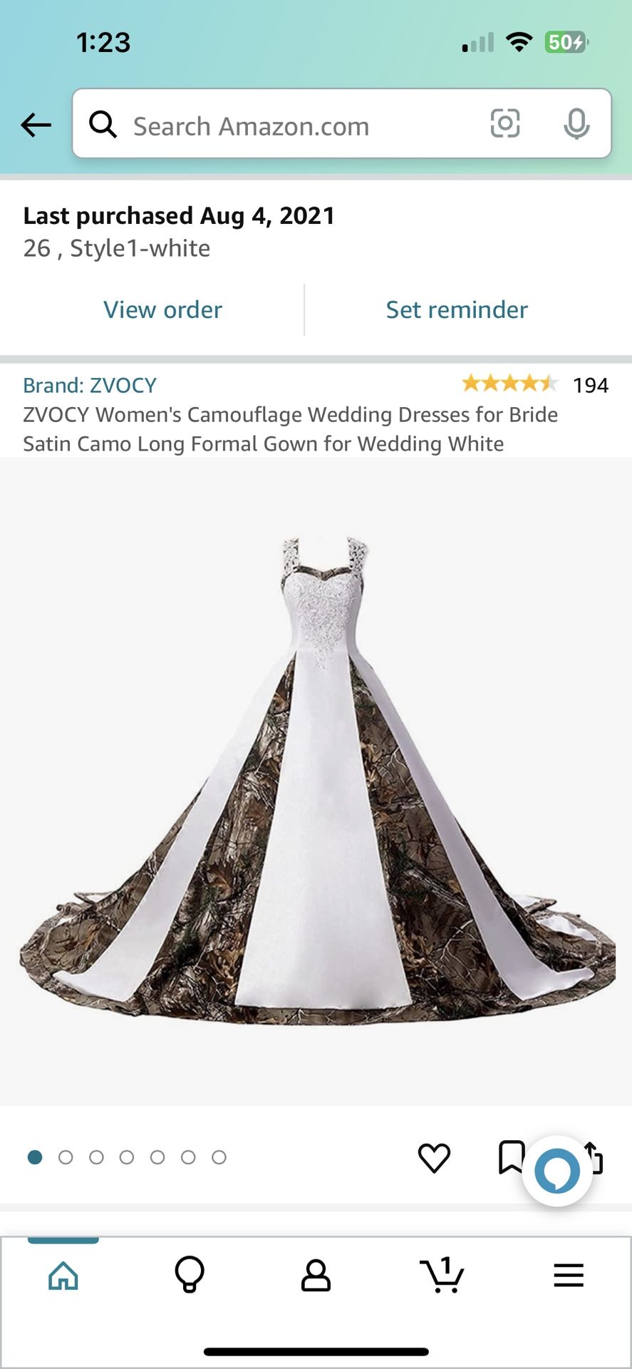 Camo Wedding Dress