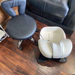 Rolling Pedi Bath And Chair