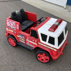 Kid Motorz 12V Fire Engine Two Seater Powered Ride-On