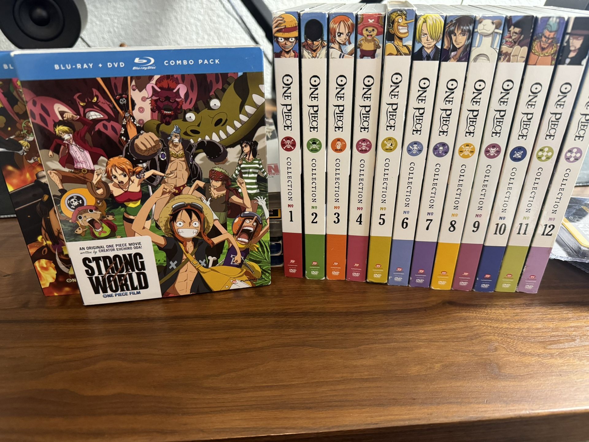 One Piece DVD Collection No 1 - 12 + Strong World And Film Z On Blu-ray