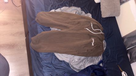 Brown Jogger Sweatpants with Drawstring