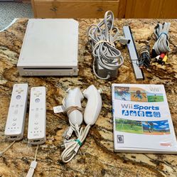 Wii and Wii Sports Game 