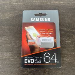SAMSUNG EVO Plus 64GB MicroSD Micro SDXC