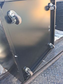 Metal boxe. On a wheels