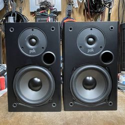 Polk Audio T15 Home Theater Bookshelf Speakers **Tested, will demo**