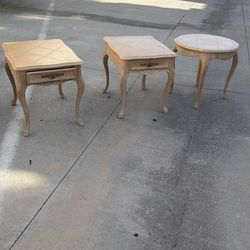Drexel heritage Furniture, three pieces end tables