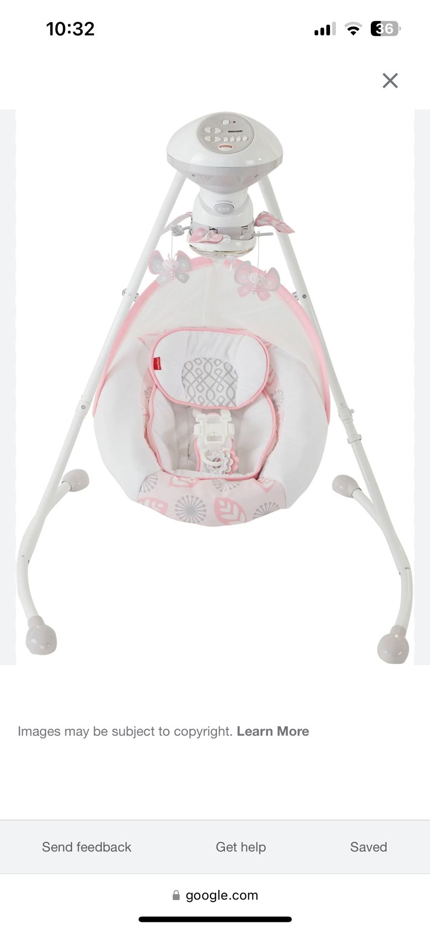 Fisher Price Deluxe Cradle And Swing Surreal Serenity
