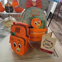 Disney Orange Bird Flower and Garden  lug purse ,Ears, Backback