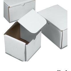 7x4x4 White Tuck Boxes