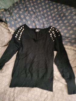 Cielo shoulder studded sweater