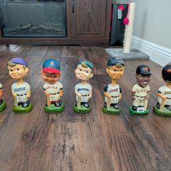 Bobble Head Lot, Angels 3x, Mariners, Diamond Backs, Giants, And Barry Bonds