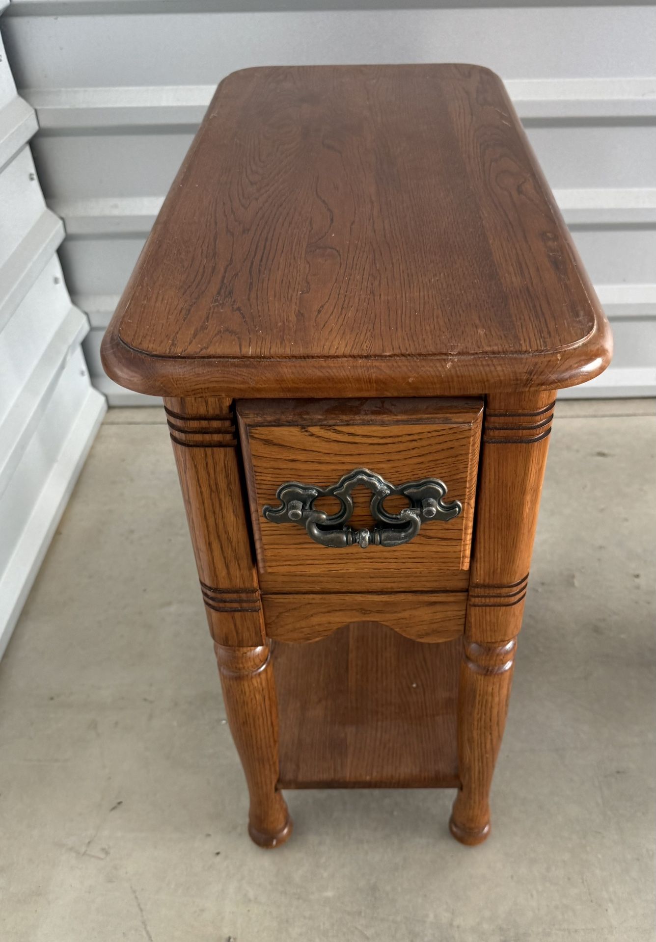 JoFran Solid Oak End tables- (Set of 2)