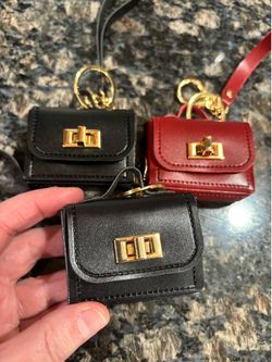 NEW MINI BAG PURSE KEYCHAIN BLACK OR RED $5 each!!